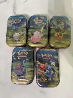 Pokemon TCG Ascended Heroes Mini Tins Lot of 5 Brand New Factory Sealed - Image 1