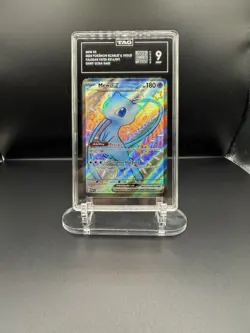 TAG 9 Pokemon Mew EX Shiny Ultra Rare 216/091 Paldean Fates - Image 1