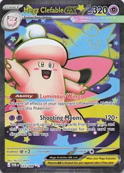Mega Clefable ex - 103/088 Holo Ultra Rare 2026 Perfect Order Pokemon NM - Image 1