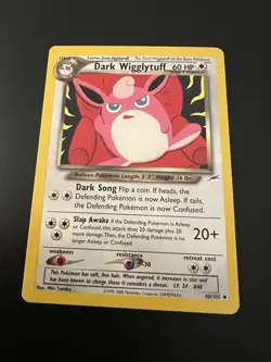 Dark Wigglytuff 40/105 Neo Destiny Unlimited 2002 Pokemon Card Uncommon NM - Image 1