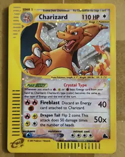 Pokemon TCG Charizard 146/144 Skyridge Holo Secret Rare 110 HP Eng 2003 - Image 1