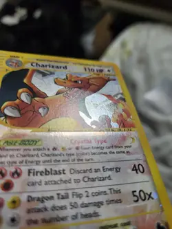 Pokemon TCG Charizard 146/144 Skyridge Holo Secret Rare 110 HP Eng 2003 - Image 3