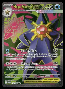 Mega Starmie ex 102/088 Ultra Rare Perfect Order Pokemon NM/M - Image 1