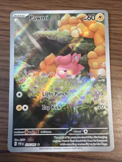 Pawmi 226/091 Full Art Holo Pokemon SV: Paldean Fates English - Image 1
