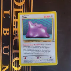 The Pokemon Company Pokemon TCG Ditto 18/62 Fossil Rare Regular 50HP Unlimited - Image 1