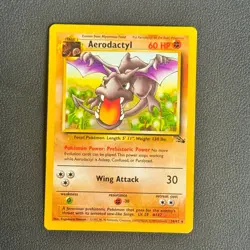 Aerodactyl 16/62 Rare Fossil Pokemon Moderately Played - Image 1