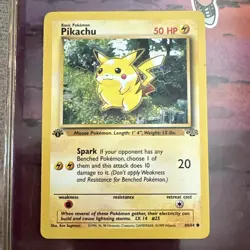 The Pokemon Company Pikachu 1st Edition Common 60/64 Jungle Regular 50 HP - Image 1