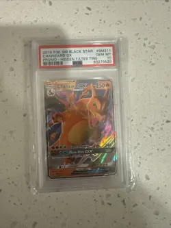Pokemon Charizard GX Hidden Fates Promo SM211 PSA 10 Black Star Ultra Rare 2019 - Image 1