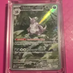 Pokemon TCG Nidoking Holo Illustration Rare 174/165 SV151 170 HP Ability - Image 1