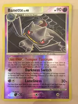 Banette RARE REVERSE HOLO Pokemon Lv. 48 2009 No. 354 Marionette Pokemon - Image 1