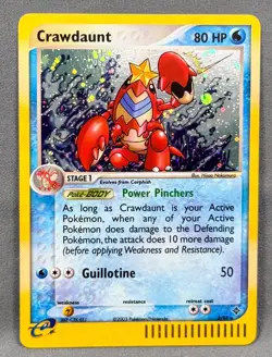 NM Crawdaunt 3/97 Holo Rare Dragon Pokemon Hisao Nakamura - Image 1