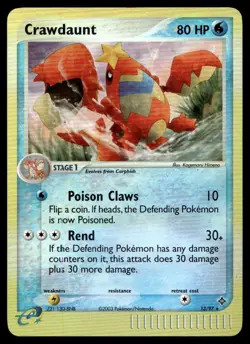 Crawdaunt - Dragon Rare 13/97 2003 Pokemon TCG - Image 1