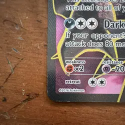 Pokemon TCG Darkrai EX 118/122 Breakpoint Ultra Rare Full Art Holo HP 180 - Image 5