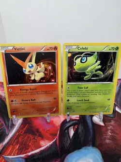 Pokemon XY Promo Victini XY189 & Celebi XY187 lot - Image 1