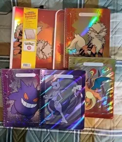 Pokemon Target Notebook Charizard Mew Arcanine Gengar + Arcanine Trapper Keeper - Image 1