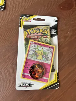 Pokemon TCG Sealed Sun & Moon Team Up Blister Packs Mimikyu - Image 1