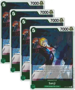 One Piece Sanji OP13-027 R (Playset of 4) | OP13 English - Image 1