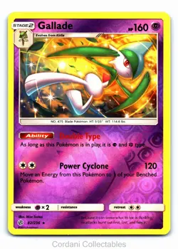 Gallade 82/236 - Cosmic Eclipse - Reverse Holo Pokemon Card - Near Mint - Image 1