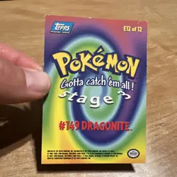 Topps Pokemon Dragonite Holo Rare Card Blue Logo - Image 2
