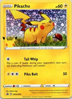 Pikachu - (General Mills) Promo Miscellaneous Cards & Products SWSH039 NM - Image 1