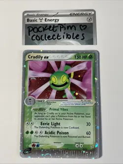 Pokemon Cradily EX 90/95 Team Magma vs Team Aqua Holo TCG Card - Image 1