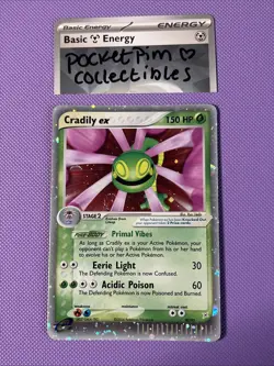 Pokemon Cradily EX 90/95 Team Magma vs Team Aqua Holo TCG Card - Image 2
