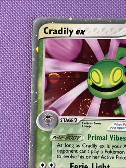 Pokemon Cradily EX 90/95 Team Magma vs Team Aqua Holo TCG Card - Image 3