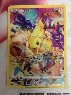 Pikachu 160/159 Secret Rare Full Art Crown Zenith 2023 Pokemon Card NM - Image 1