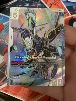 Gundam Aerial Rebuild GD01-067 LR++ Newtype Rising Gundam Card English - Image 1