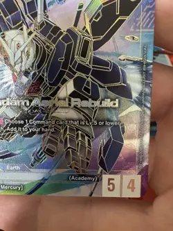 Gundam Aerial Rebuild GD01-067 LR++ Newtype Rising Gundam Card English - Image 4