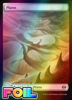 x1 Plains TDM Tarkir Dragonstorm MTG 272 FOIL FULL ART BASIC LAND M/NM 1x - Image 1