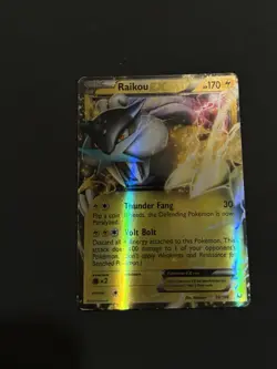 Pokemon TCG Raikou EX 38/108 Dark Explorers Ultra Rare Holo Card - Image 1