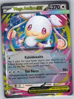 Mega Audino ex 172/217 ME: Ascended Heroes - Pokemon Card - NM - Image 1