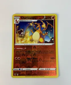 Pokemon Charizard 025/185 Sword & Shield Vivid Voltage Reverse Holo - Image 1