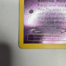 Mew 1/18 Reverse Holo 2001 Pokemon Southern Islands Promo Rare - Image 5