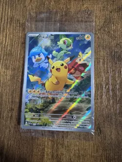 The Pokemon Pikachu 027/SV-P Holo Promo 60HP ENG Adventuring Together Sealed - Image 1