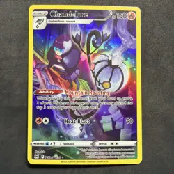 Chandelure TG04/TG30 Holo Lost Origin Trainer Gallery Pokemon NM - Image 1