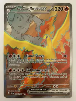 Pokemon Team Rocket's Moltres ex 208/182 DESTINED RIVALS PSA 10 CONTENDER - Image 1