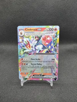 Pokemon TCG Cinderace EX 038/217 Ascended Heroes Double Rare NM Card - Image 1