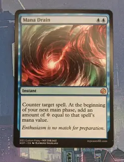 Custom Game Card-Mana Drain-LP Condition - Image 1