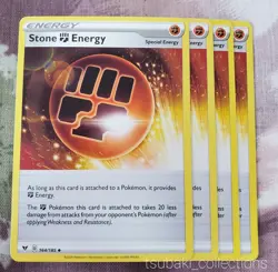 [x4] Pokemon TCG Vivid Voltage Stone Fighting Energy 164/185 Uncommon NM/M [New] - Image 1