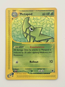 Metapod 87/165 Uncommon Expedition Base Set Pokemon MP Ereader Vintage Pokemon - Image 2