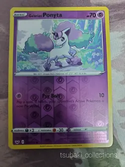 [x1] Pokemon TCG: Galarian Ponyta Reverse Holo 081/202 NM/M [New] - Image 1