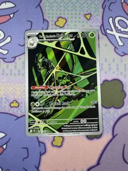 Team Rocket's Spidops - Holo SV10 Destined Rivals 187/182 NM Pokemon - Image 1