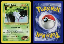 BROCK'S ZUBAT 74/132 COMMON GYM HEROES POKEMON UNLIMITED MP - Image 3