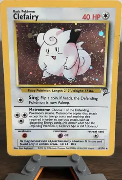 Wizards of the Coast Clefairy 6/130 Jungle Holo Rare Unlimited English 40HP 2000 - Image 1