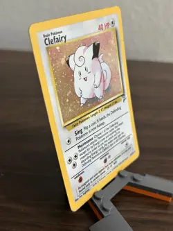 Wizards of the Coast Clefairy 6/130 Jungle Holo Rare Unlimited English 40HP 2000 - Image 3