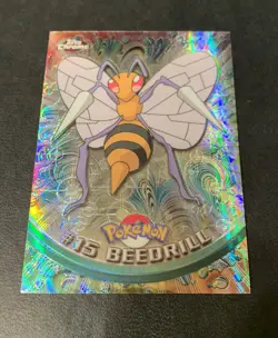 Pokemon Pokemon Topps SPECTRA Chrome #15 Beedrill Series 1-VG - Image 1
