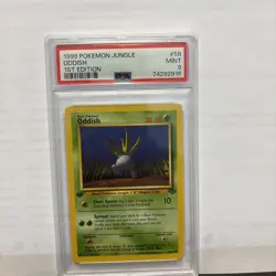 1999 Pokemon Jungle 1st Edition #58 Oddish PSA 9 MINT - Image 1