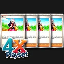 4x Dawn 087/094 x4 - Phantasmal Flames - Pokemon TCG - Playset - Image 1